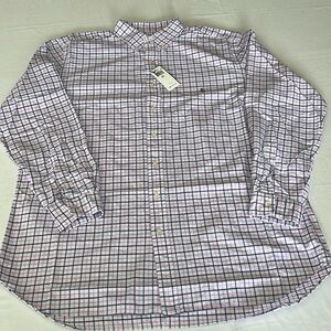 Polo Ralph Lauren Tattersall Oxford Pink Navy Long Sleeve Shirt 100% cotton